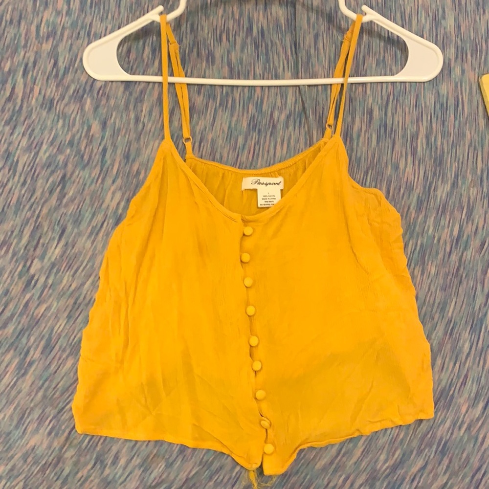 Yellow Crop Top